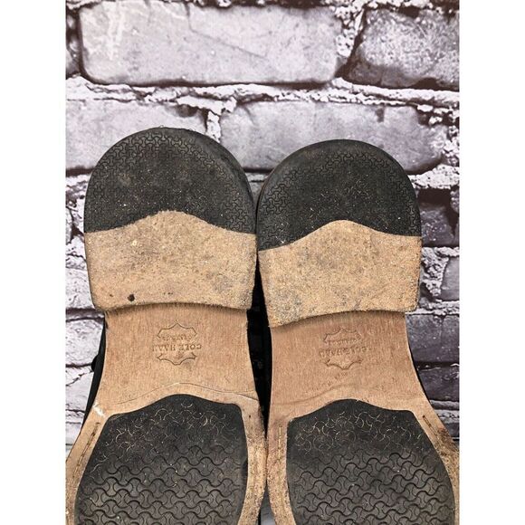 Cole Haan Grand Os. Black Leather Nubuck Casual Oxfords Shoes Men Sz 10W US/44EU - Picture 8 of 16